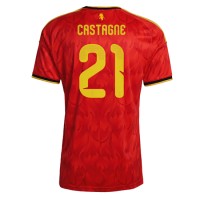 Belgicko Timothy Castagne #21 Domáci futbalový dres MS 2026 Krátky Rukáv